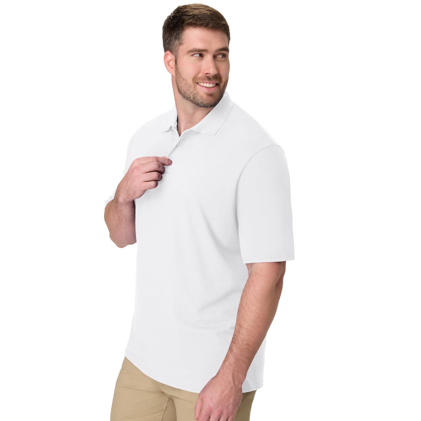 Hanes Men’s X-Temp Short Sleeve Polo Shirt, Midweight Men's Shirt