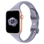 Thin Slim Band Compatible with Apple Watch 38mm 40mm 41mm 42mm 44mm 45mm 46mm 49mm, Replacement Silicone Sport Strap for iWatch Series 11/10/9/8/7/6/5/4/3/2/1 Ultra SE Women Men, Light Blush