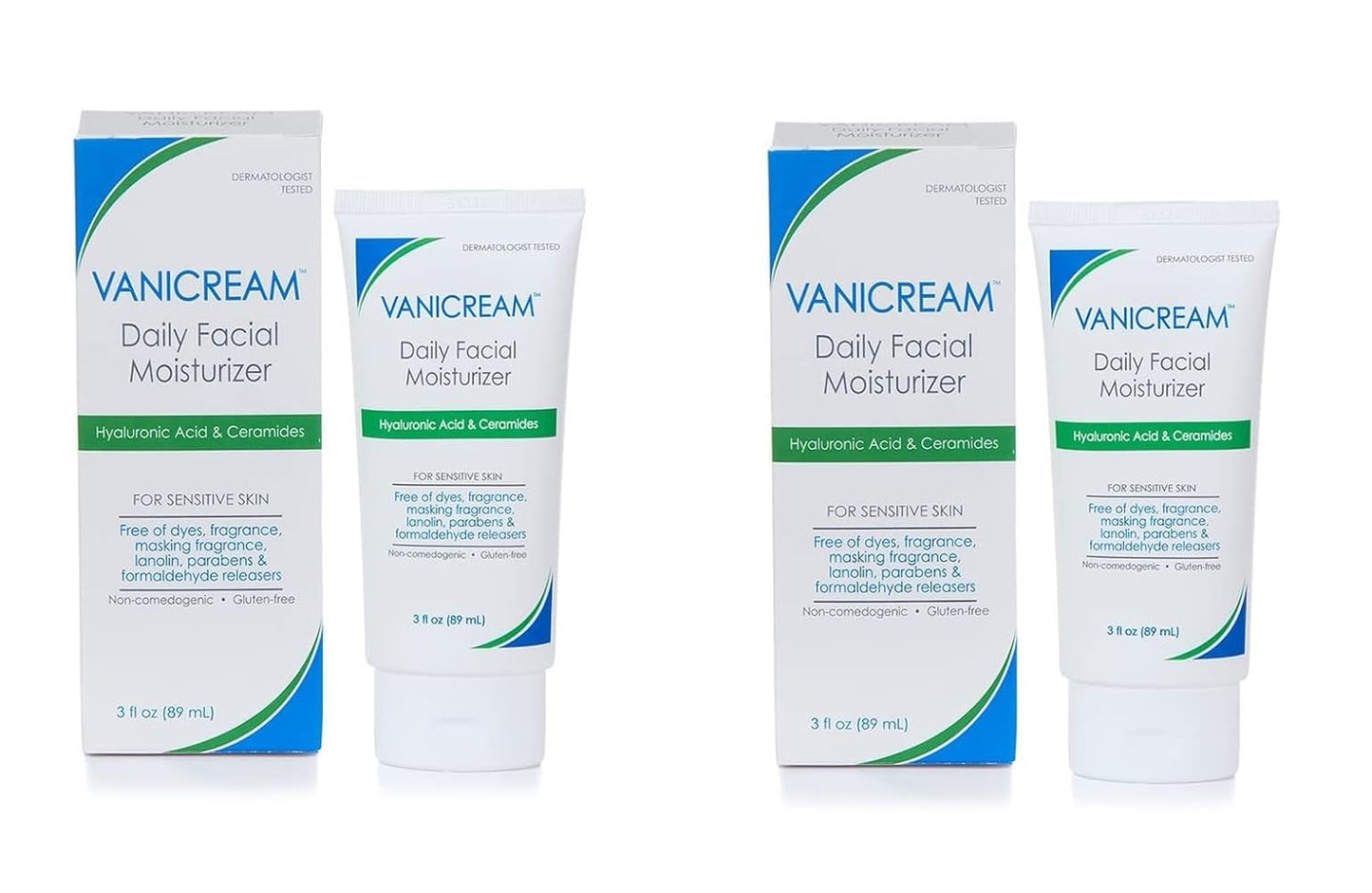 Vanicream Daily Facial Moisturizer, Lightweight, Non-Greasy, 3 Fl Oz
