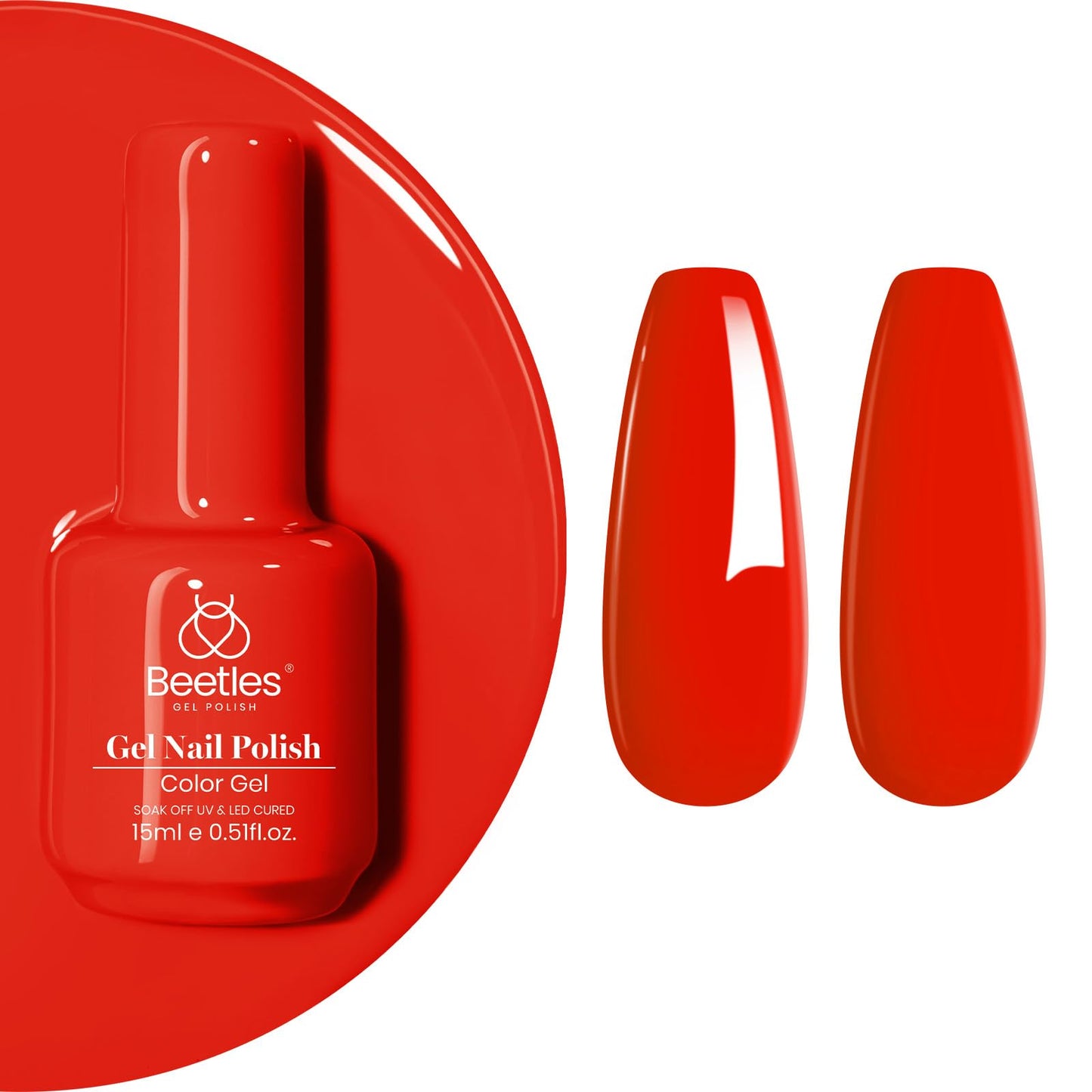 Beetles Purple Gel Nail Polish, 1 Pcs 15ml Purple Gel Polish