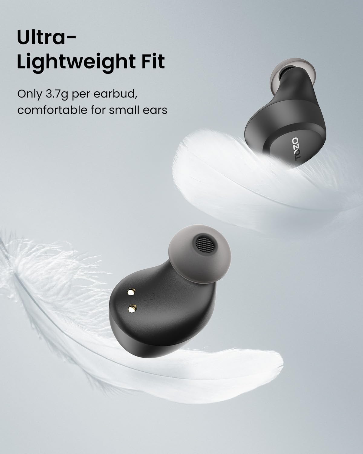 TOZO A1 Wireless Earbuds Bluetooth 5.3 Light Weight in Ear Headphones