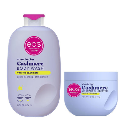 eos Cashmere Body Wash- Vanilla, Creamy Gel with Shea Butter, 16 fl oz