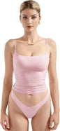 SUUKSESS Women Double Line Square Neck Tank Top Summer Y2K Going Out Basic Cami Shirt