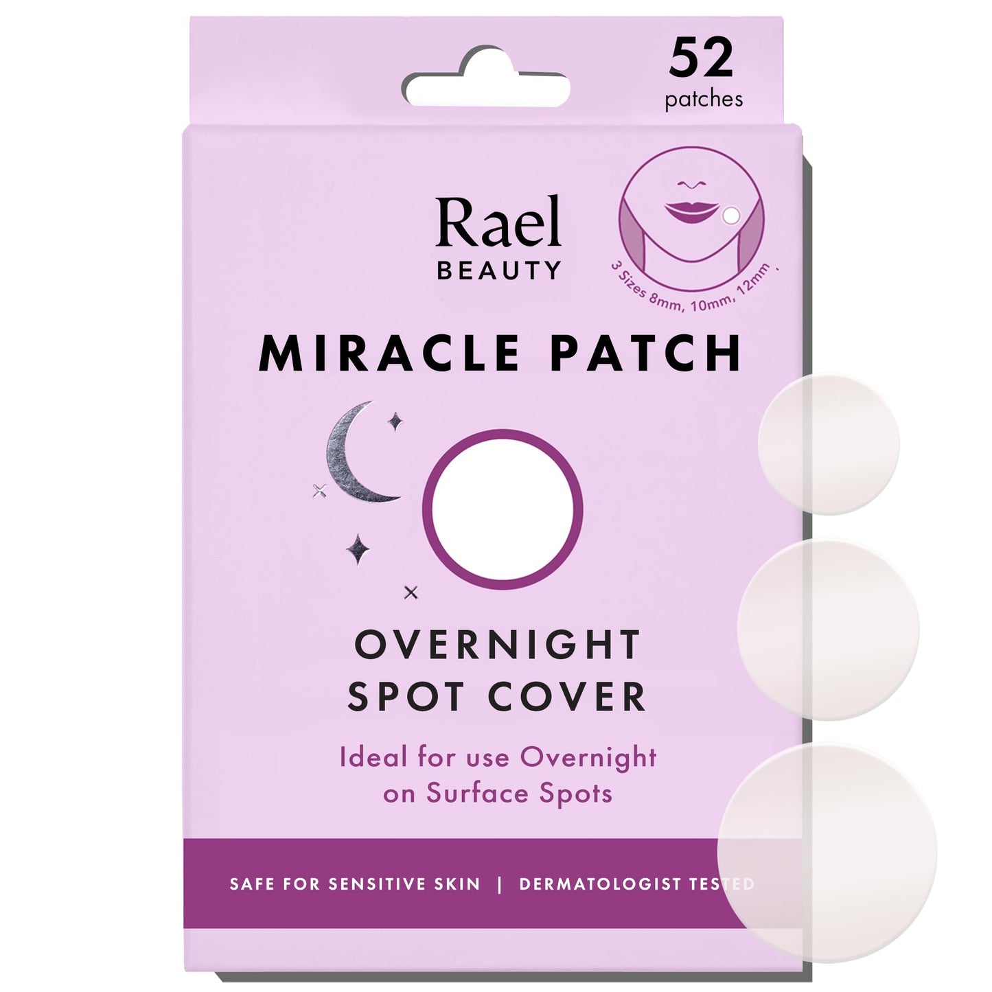 Rael Miracle Invisible Spot Cover Hydrocolloid Acne Pimple Patches (96 Ct)