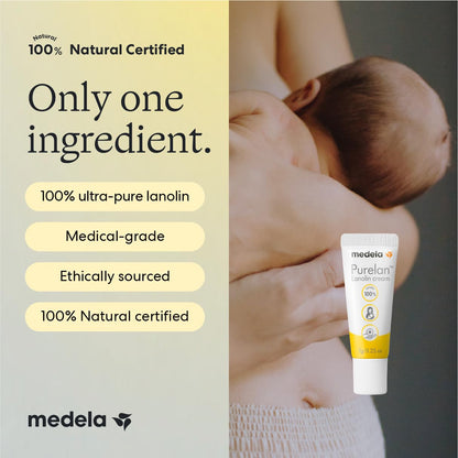 Medela Nipple Rescue Kit, Purelan Lanolin Nipple Cream 7g + 2 Hydrogel Pads