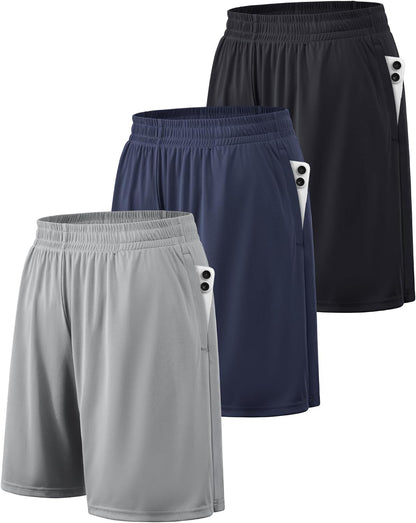 BALENNZ Mens Athletic Shorts with Pockets Quick Dry Workout Shorts Men