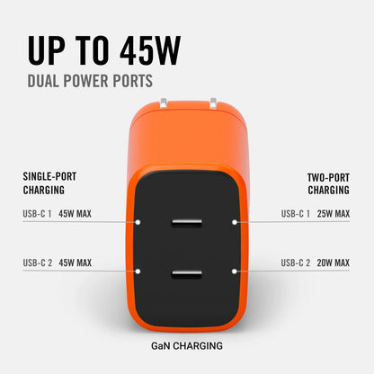 Ridge 20W Magnetic Power Bank Battery Pack 10,000mAh - Fast Charging, Compatible with MagSafe - Portable Charger Flight-Safe Travel Powerbank - Built-in Cables & Magnetic Attachment (Matte Black)