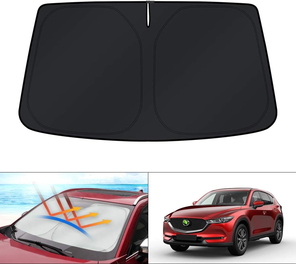 KUST Windshield Sun Shade for 2016 2017 2018 2019 2020 2021 2022 BMW X1 F48 Accessories Custom Fit Sunshade Foldable Window Sun Visor Protector Blocks UV Rays Keep Your Car Cooler