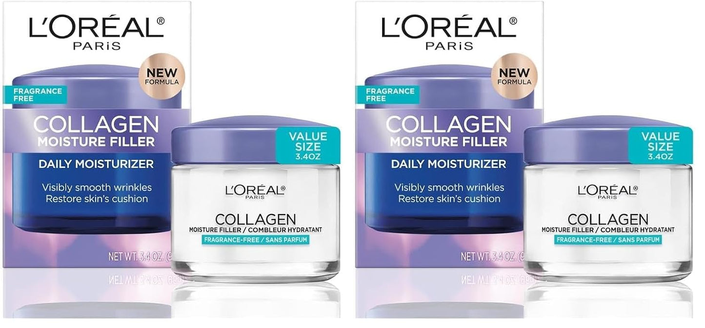 L’Oreal Paris Collagen Daily Face Moisturizer, Anti Aging Face Cream to Reduce Wrinkles and Provide Intense Hydration, 1.7 oz
