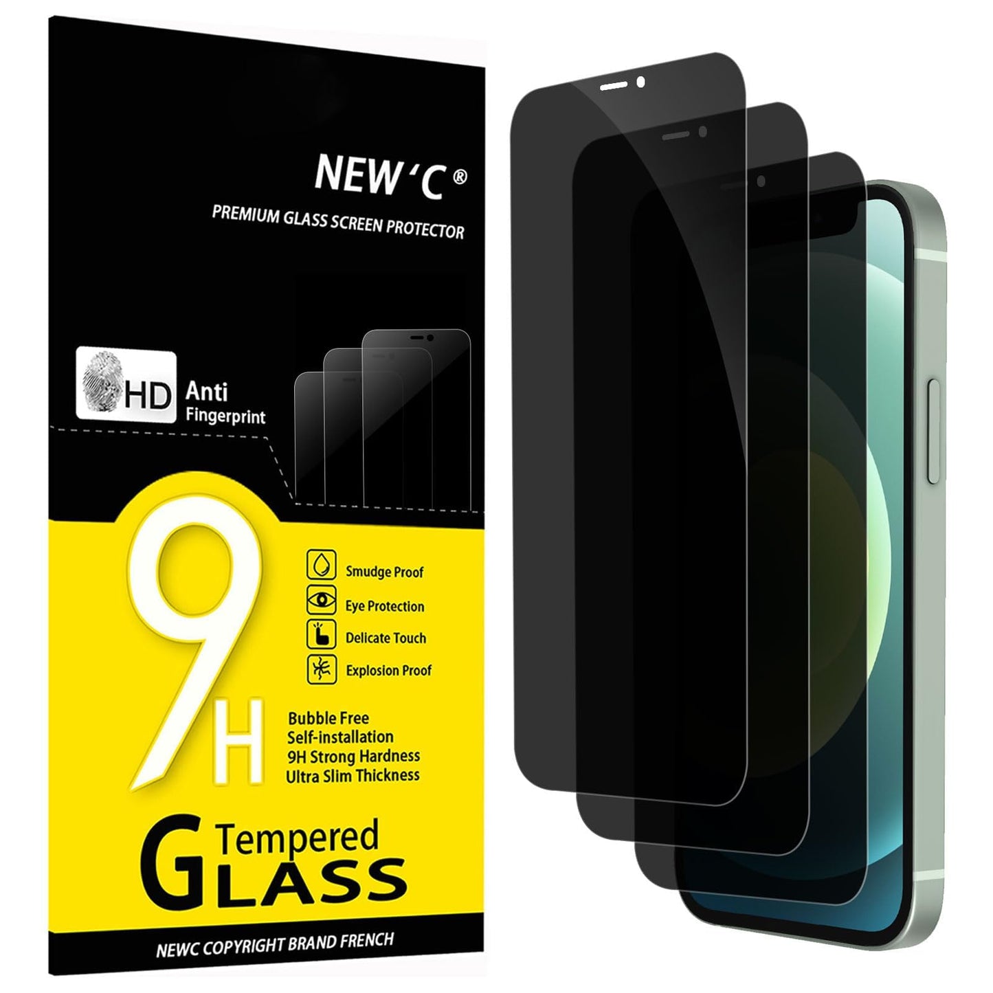 NEW'C for iPhone 17, iPhone 17 Pro, iPhone 16 Pro Screen Protector