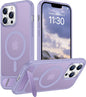 Magnetic Compatible with iPhone 14 Pro Max Case, [Built-in Invisible Kickstand][Compatible with MagSafe] [Military Grade Shockproof] Slim Translucent Matte Phone Case for iPhone 14 Pro Max 6.7"