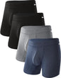 BAMBOO COOL Ultra Soft & breathable Mens Underwear Boxer Briefs Pack