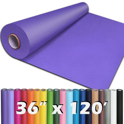 PerkHomy Brown Kraft Paper Roll 36" x 1,440" (120') for Craft Bulletin Board Paper Art Table Covering Crafting Gift Wrapping Bouquet Packing Parcel 70GSM 50LB (Brown, 36" x 120')