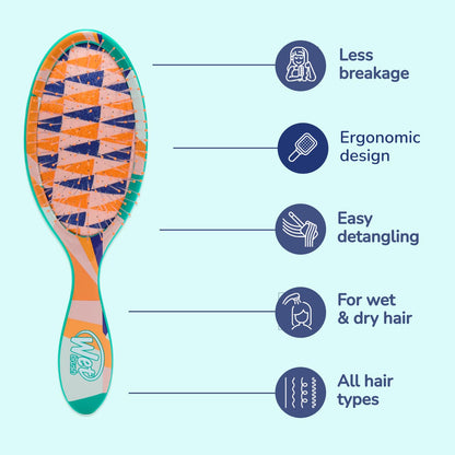 Wet Brush Original Detangler Hair Brush, Sky, For All Hair Textures