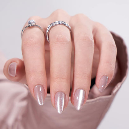 BTArtbox Press On Nails, Vanilla Cream, Short Square, Ombre Peach, 32Ct