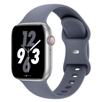 Sport Band Compatible with Apple Watch 38mm 40mm 41mm 42mm 44mm 45mm 46mm 49mm, Replacement Soft Silicone Strap Wristbands for iWatch Series 11/10/9/8/7/6/5/4/3/2/1 Ultra SE Women Men, Space Gray