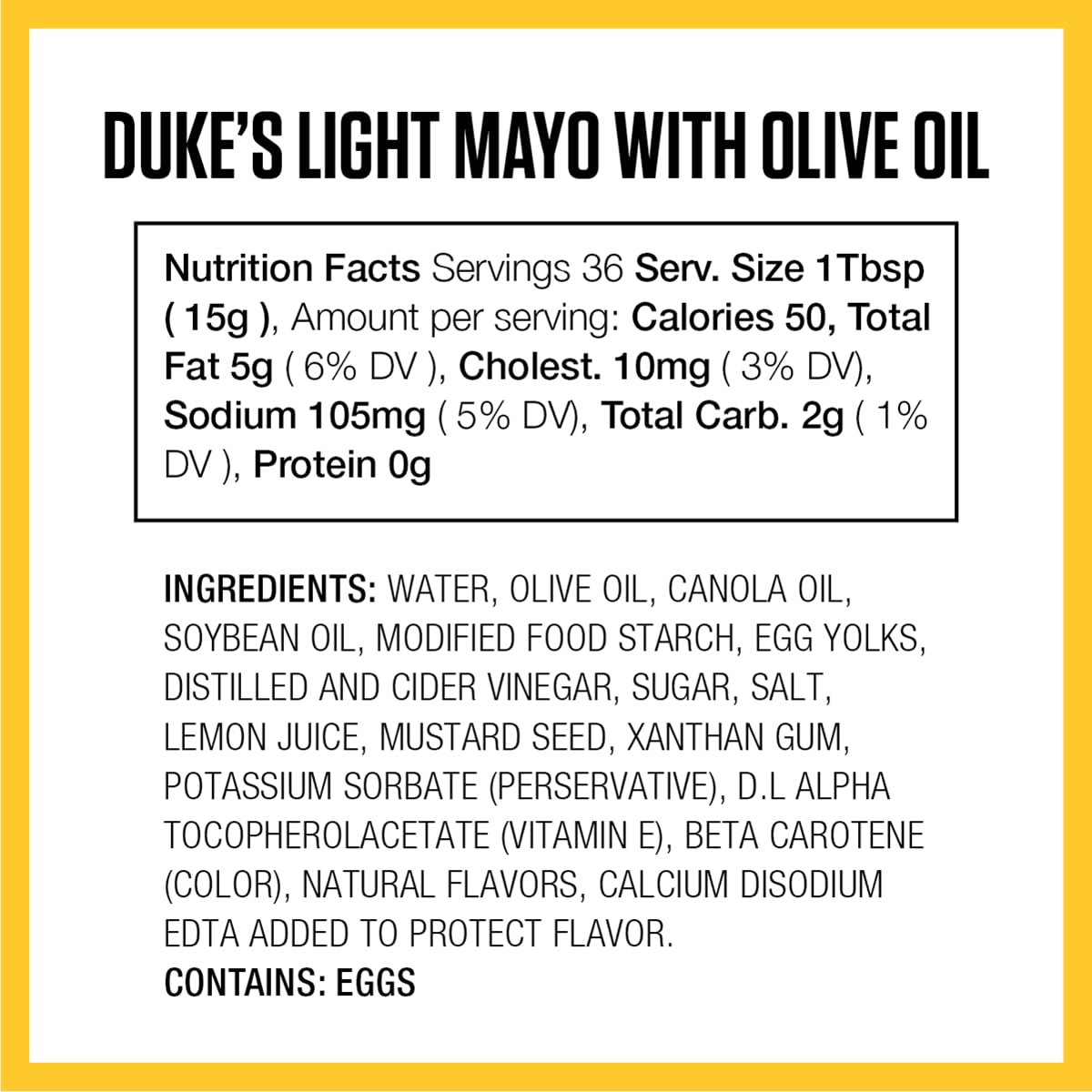 Duke’s Real Mayonnaise Jar – Original Smooth & Creamy Taste, 48 Ounce (Pack of 1)