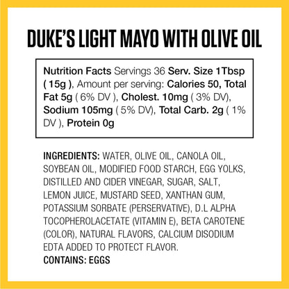 Duke’s Real Mayonnaise Jar – Original Smooth & Creamy Taste, 48 Ounce (Pack of 1)