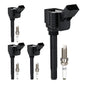 UF667 Ignition Coil & ILZFR6D11 Double Iridium Spark Plug for BMW 2.5-6.0L