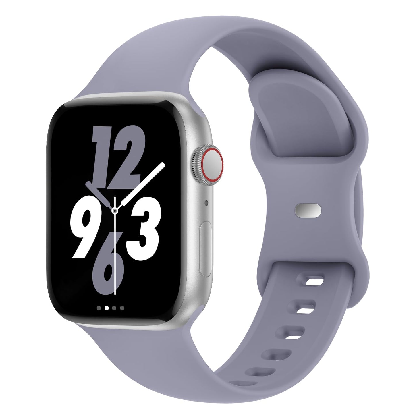Sport Band Compatible with Apple Watch 38mm 40mm 41mm 42mm 44mm 45mm 46mm 49mm, Replacement Soft Silicone Strap Wristbands for iWatch Series 11/10/9/8/7/6/5/4/3/2/1 Ultra SE Women Men, Space Gray