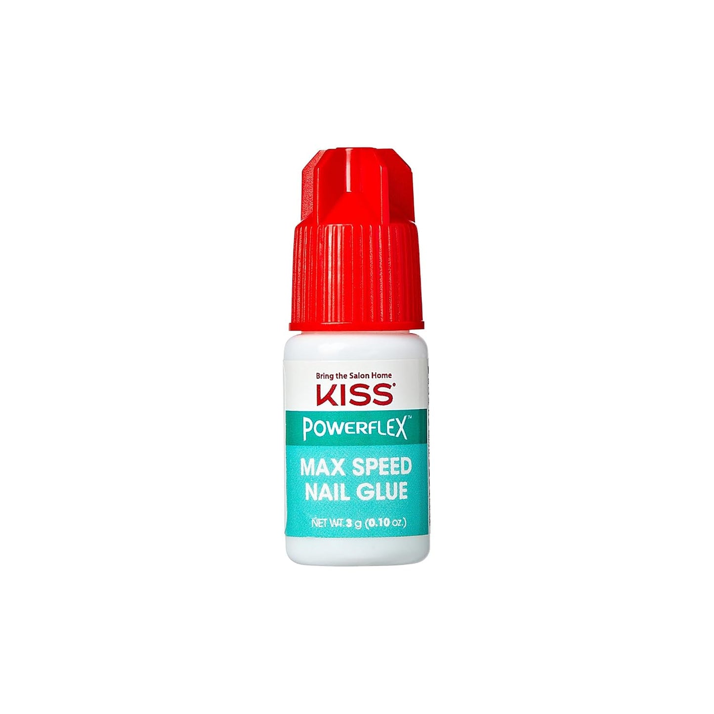 Kiss PowerFlex Maximum Speed Nail Glue - Fast Drying Adhesive for Glue-On Nails & Repairs with Nozzle Tip Applicator, Ideal for Tips & Wraps, Net Wt. 0.10 oz (3g)