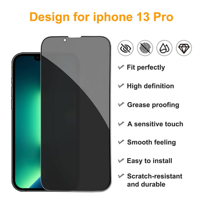 PEHAEL for iPhone 16 Pro Max Privacy Screen Protector+Camera Lens Protector