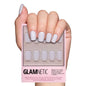 Glamnetic Press On Nails - Short Almond, Glossy Fake Nails 24 Pc Full Kit
