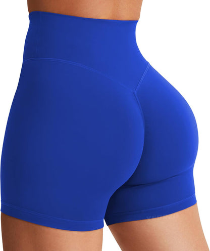 YEOREO SoftHue Women's Biker Shorts Workout Hidden Scrunch Gym Shorts