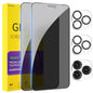 PEHAEL for iPhone 16 Pro Max Privacy Screen Protector+Camera Lens Protector