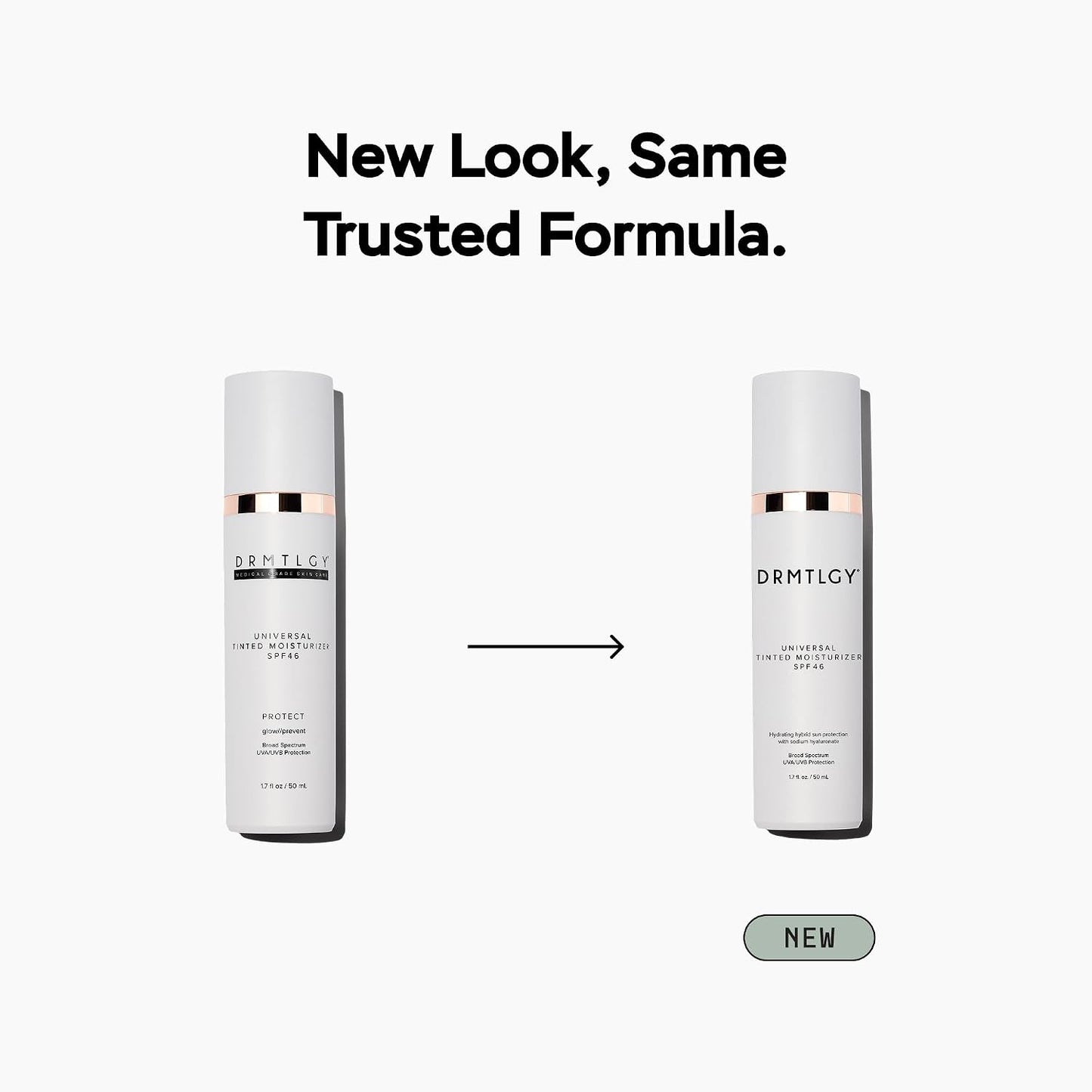 DRMTLGY Universal Tinted Moisturizer SPF 46, Dewy Tinted Sunscreen
