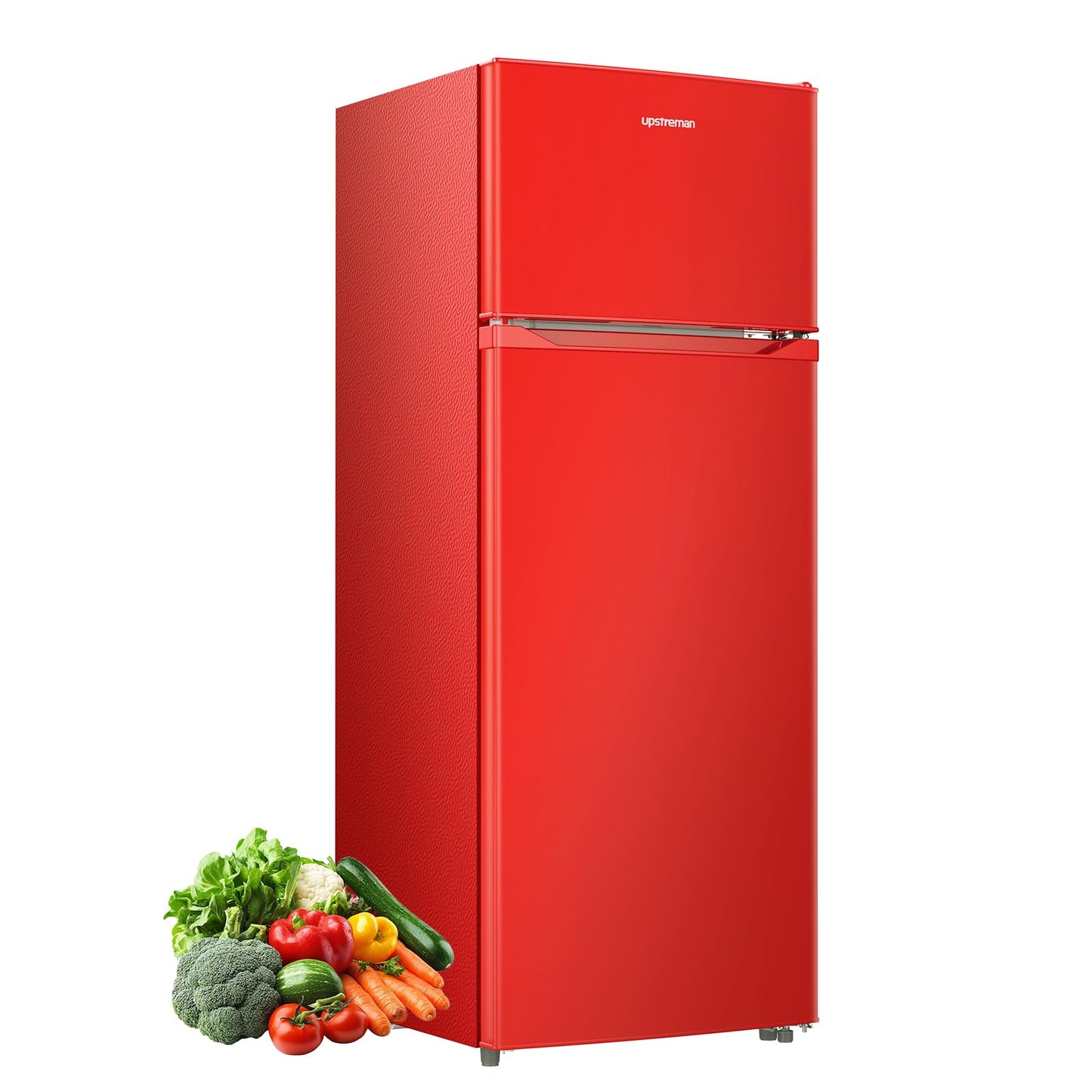 Upstreman 7.7 Cu.Ft. Refrigerator with Freezer Double Door Refrigerator