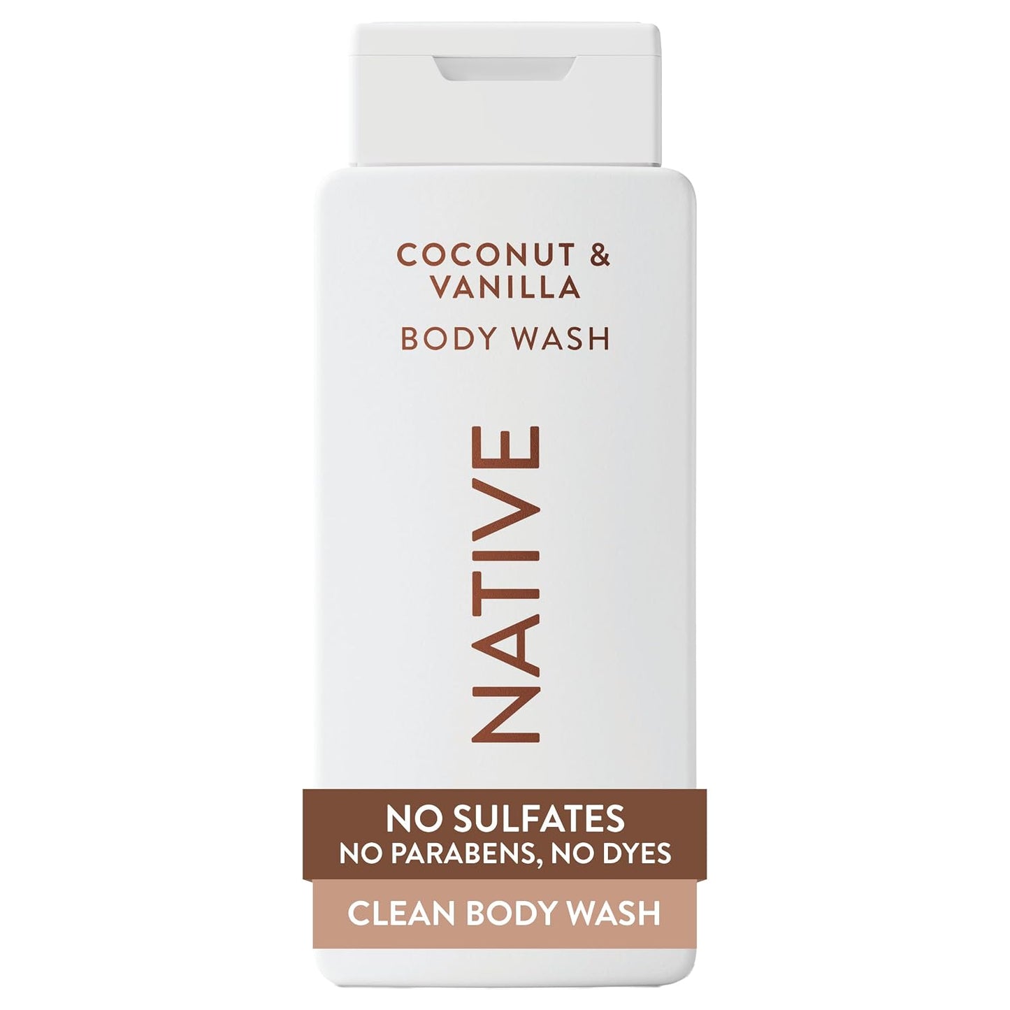 Native Clean Body Wash, Gentle & pH-balanced for Sensitive Skin, 24-Hr Freshness for Women & Men, Vegan & Cruelty-Free, Free of Sulfates, Parabens & Phthalates, Cashmere & Rain, 18 fl oz