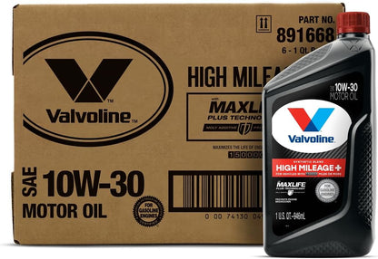 Valvoline MaxLife High Mileage 5W-30 Synthetic Blend Motor Oil 5 Quart