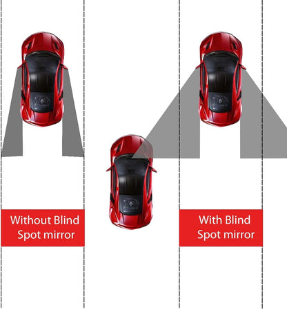 LivTee Blind Spot Car Mirror, HD Glass Frameless Convex Side Mirror Blindspot, Wide Angle Rear View Mirrors for SUVs, Trucks and RVs - Car Accessories