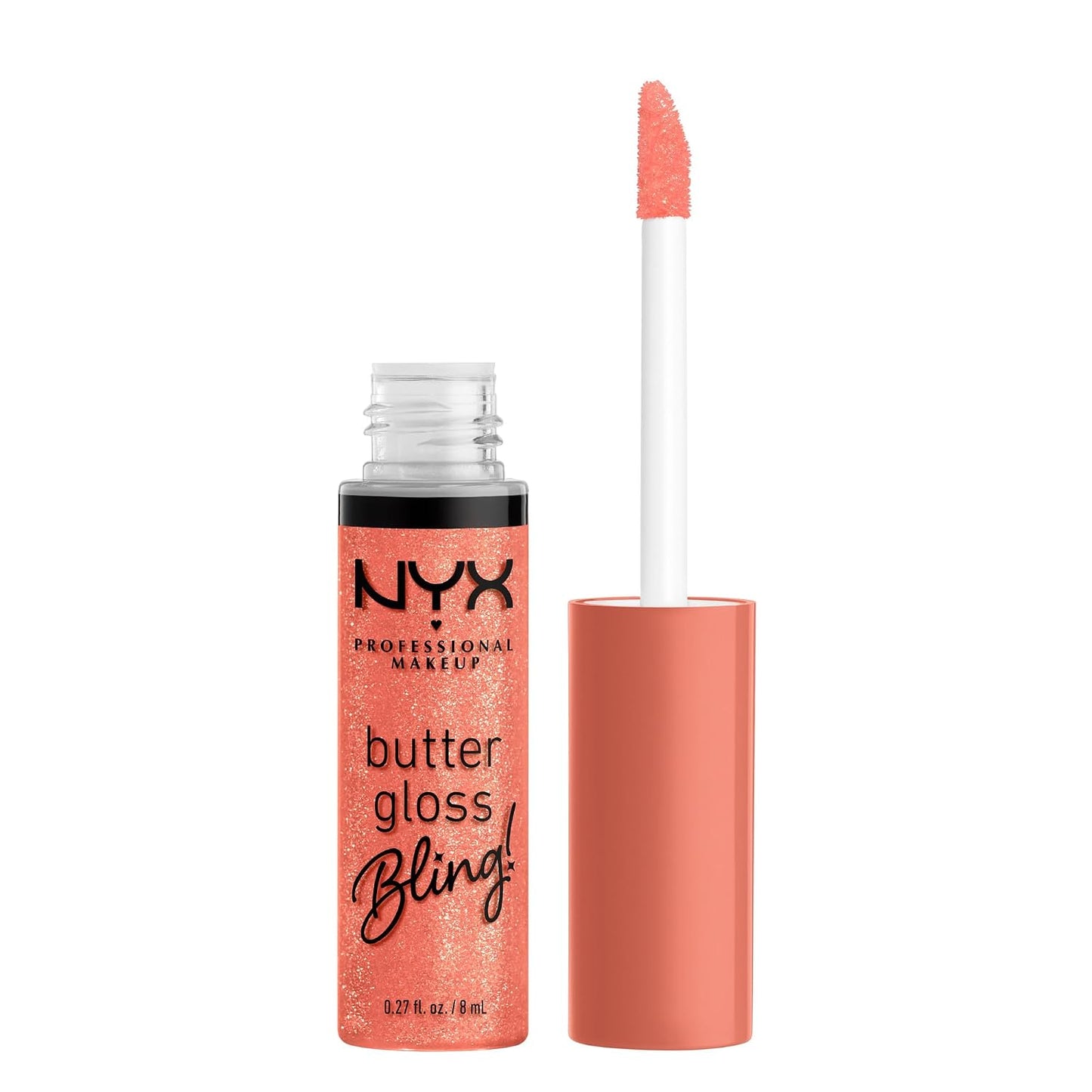 NYX PROFESSIONAL MAKEUP Butter Gloss, Non-Sticky Lip Gloss - Praline (Deep Nude)