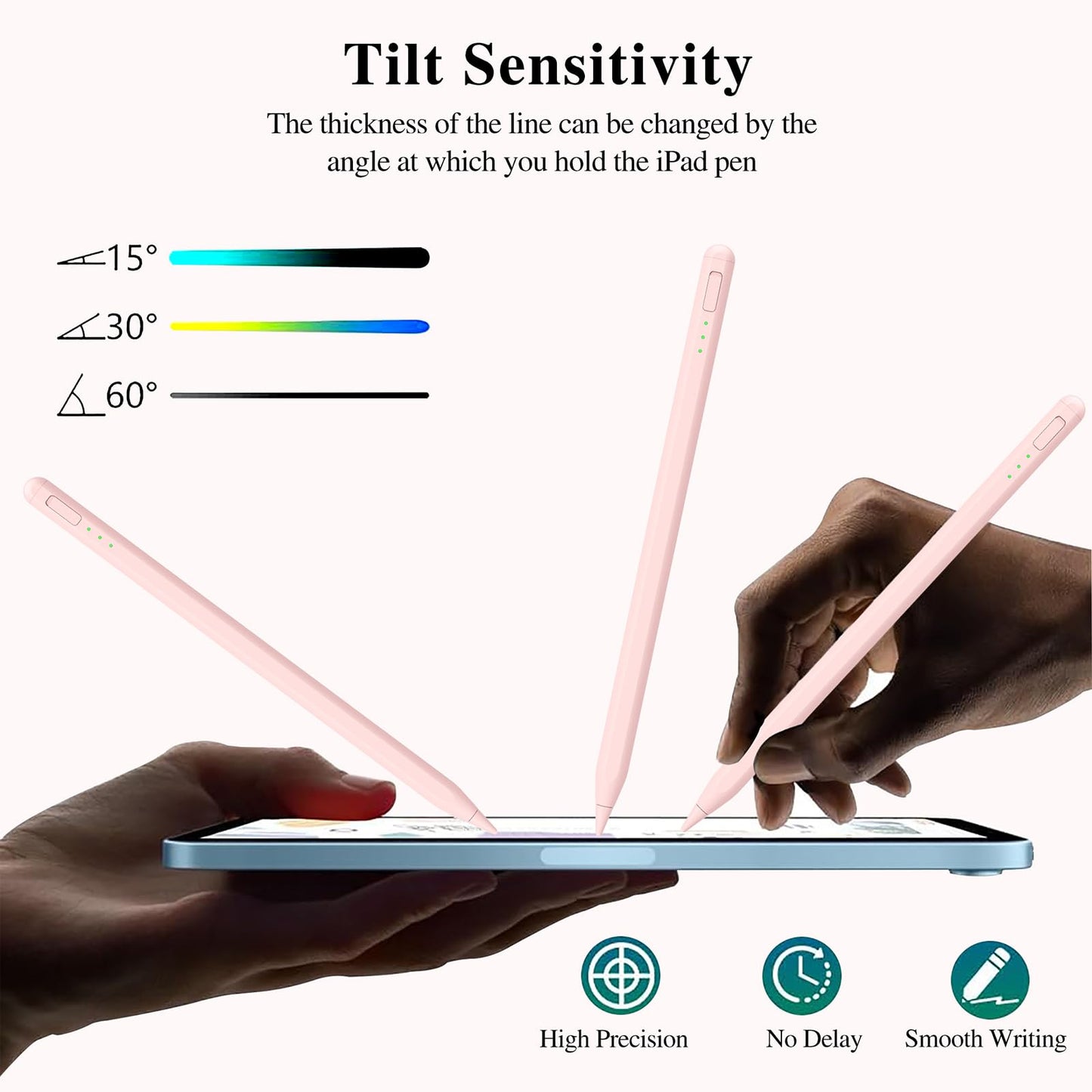 Stylus Pen for iPad11&10thGen,14Mins Faster Charge, with Pencil Holder,Palm Rejection, Tilt Sensitivity, for iPad Air11&13-inch(M3/M2), iPad Pro 11&13-inch (M4),iPad 6-11th,iPad Pro 11/12.9 inch