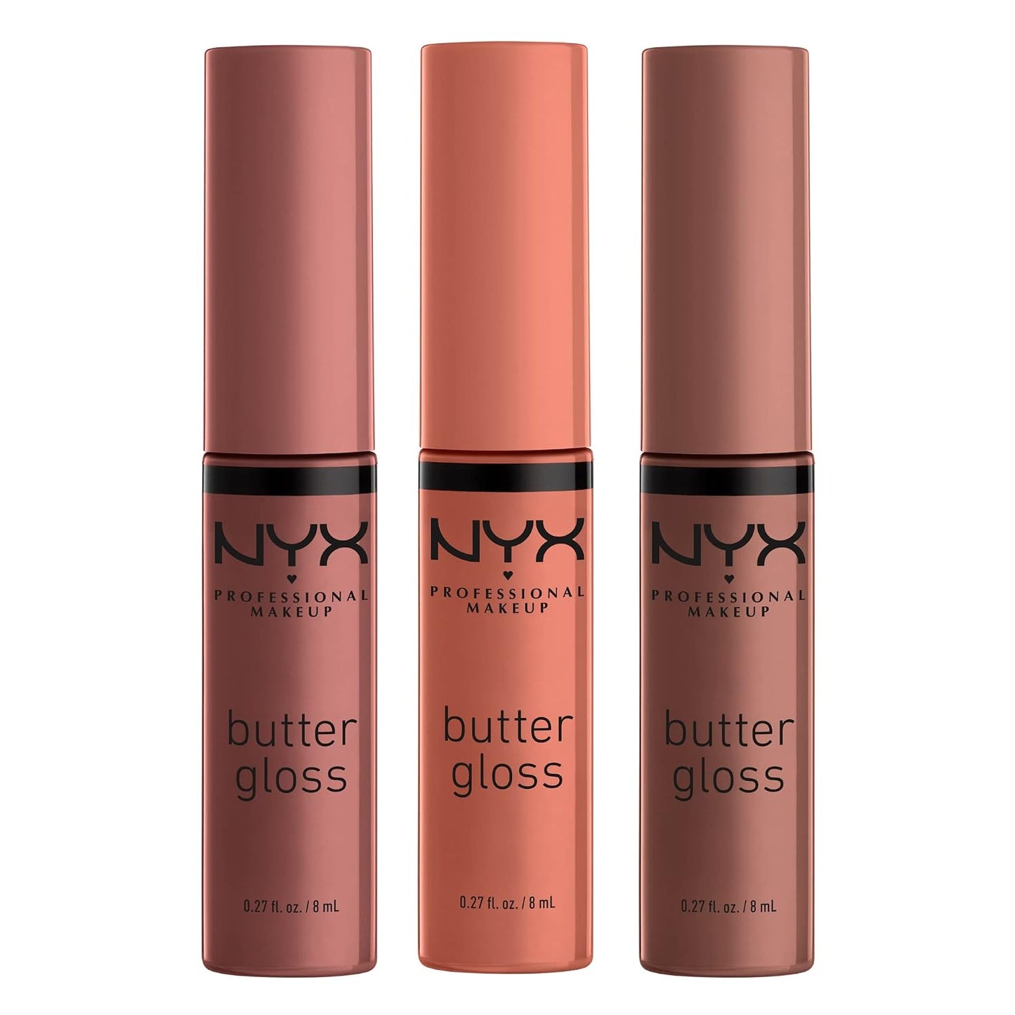 NYX PROFESSIONAL MAKEUP Butter Gloss, Non-Sticky Lip Gloss - Praline (Deep Nude)