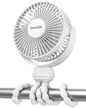 Gaiatop Mini Portable Stroller Fan, Small Clip on Fan 3 Speed Rechargeable