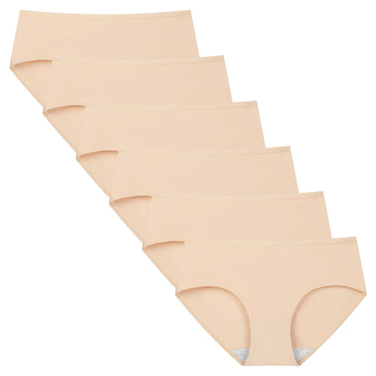 INNERSY Womens Underwear Cotton Hipster Panties Regular & Plus Size 6-Pack