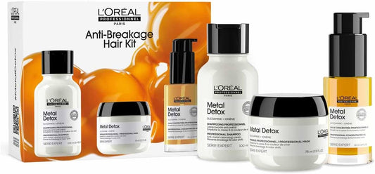 L’Oréal Professionnel | Metal Detox Mask | For Soft & Shiny looking hair | For Colored, Damaged & All Hair Types | Hard Water-Resistant | With Glicoamine | SERIE EXPERT