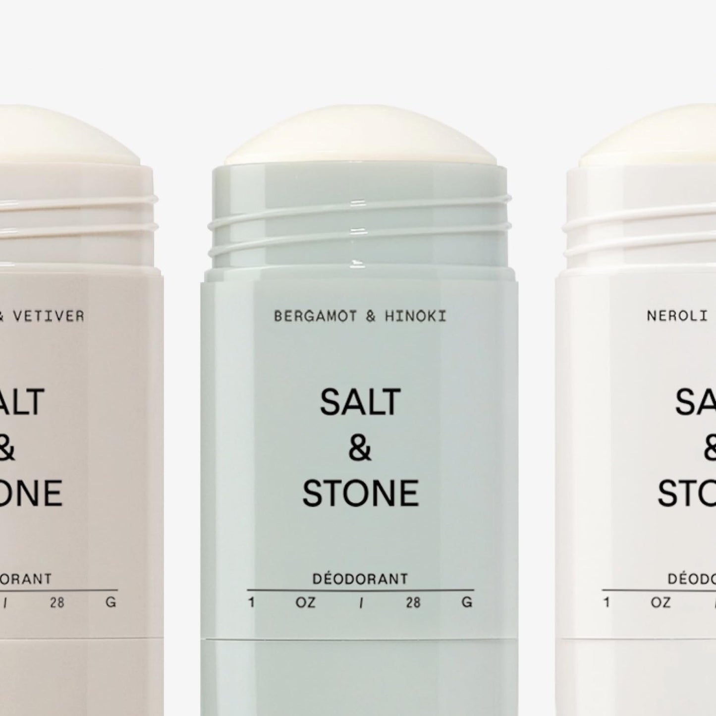 Salt & Stone Aluminum-Free Deodorant, Women & Men Santal & Vetiver 2.6 oz