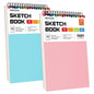 Soucolor Sketch Book 9" x 12", 100 Sheets Kids Art Sketchbook Drawing Pad