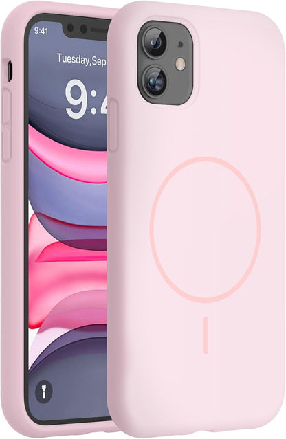 Miracase Magnetic for iPhone 16 Pro Case, Silicone, Black