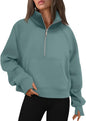AUTOMET Womens Sweatshirts Half Zip Fleece Pullover Fall Outfits
