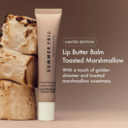Summer Fridays Lip Butter Balm - Moisturizing Lip Gloss for Instant Shine + Sheer Color - With Nourishing Shea Butter - Everyday Makeup + Skin Care Summer Essentials - Vegan - Pink Sugar (.5 Oz)