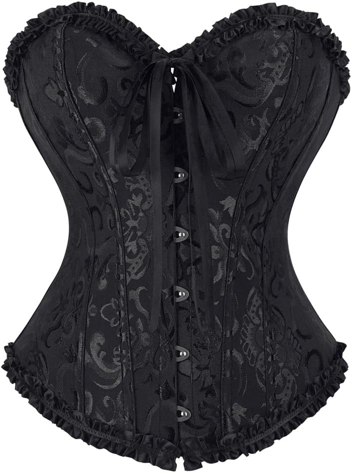 frawirshau Women's Overbust Costume Corset Renaissance Victorian