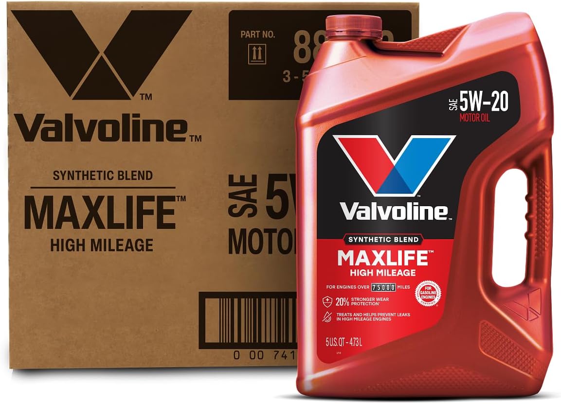 Valvoline MaxLife High Mileage 5W-30 Synthetic Blend Motor Oil 5 Quart