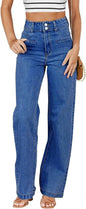 Sidefeel Jeans for Women High Waisted Straight Leg Denim Pants