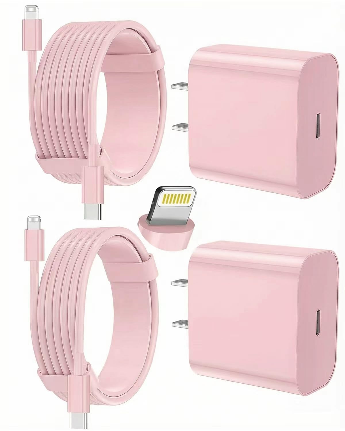 iPhone Charger Fast Charging, USB C Charger Block, 6FT/10FT Lightning Cable