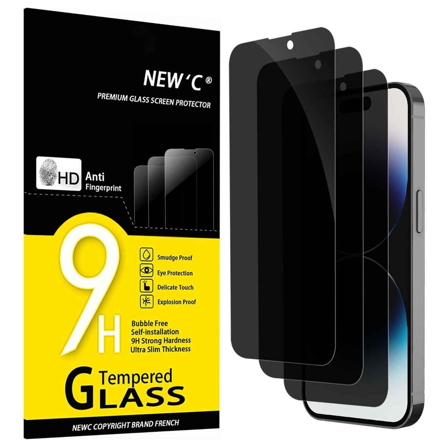 NEW'C for iPhone 17, iPhone 17 Pro, iPhone 16 Pro Screen Protector